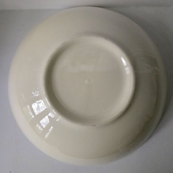 Vintage Blue Lace Earthenware Vegetable Bowl With Blue Floral Design - Picture 4 of 13